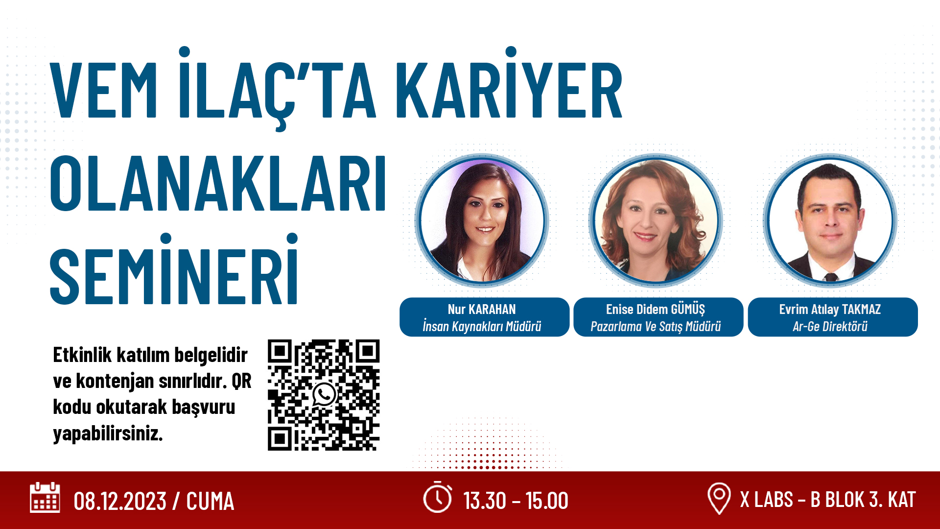 Vem İlaçta Kariyer Olanakları Semineri